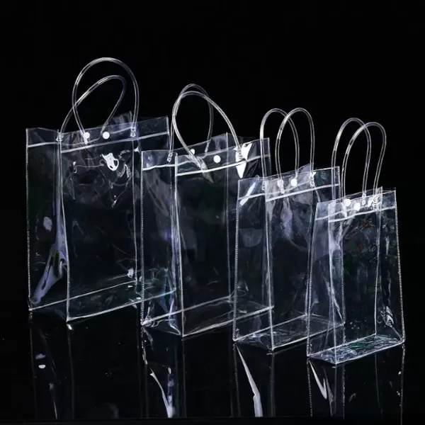 100pcs sacs à main transparents en PVC sac cadeau maquillage cosmétiques emballage universel sacs en plastique transparents 10 tailles pour choisir en gros
