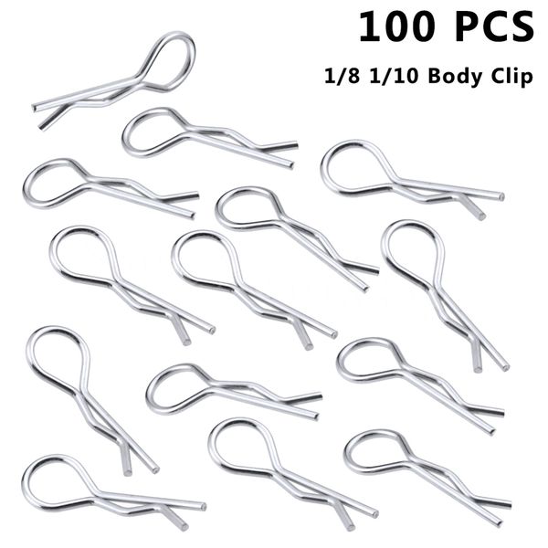 100pcs RC 1/10 Pinces de clip de carrosserie pour HSP Redcat HPI Modèle télécommandée