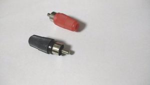 100 piezas RCA macho enchufe Audio Video conector soldadura