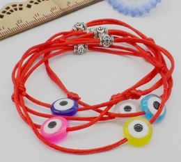 100 stks Rode String Evil Eye Lucky Red Cord Verstelbare Armband Nieuw