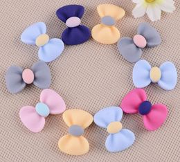 100 stks Hars Matte Boog Platback Kralen Beeldjes Miniaturen voor Scrapbooking Craft DIY Headwear Cellphone Decoration