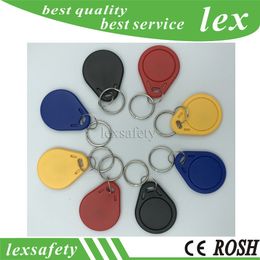 100 stks RFID FUDAN CARD ISO / IEC14443-A FM1208-10 Keycard ABS Smart CPU Sleutel Tag 13.56 MHZ Contactless Sleutelhanger
