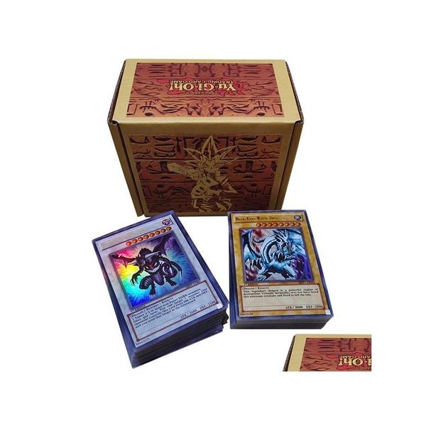 100 pièces/ensemble Yuh cartes Flash rares Yu Gi Oh jeu papier enfants jouets fille garçon Collection cadeau de noël Y1212 livraison directe Dhqxo