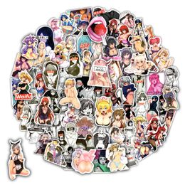 100 stcs sexy anime girl stickers voor volwassen laptop waterdicht vinyl sticker voor waterfles
