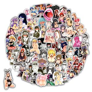 100PCS Sexy Anime Girl Stickers para adultos Laptop Calcomanía de vinilo impermeable para botella de agua