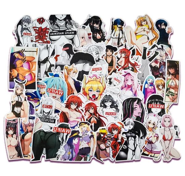 100pcs Sexy Car autocollant anime hentai pin-up lapin girl waifu autocollants autocollants ordinaire ordinateur portable camion de voiture étanche212s1344716