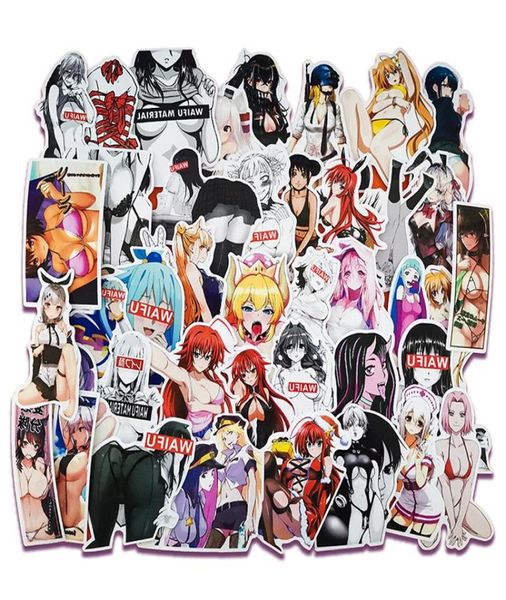 100pcs Sexy Car autocollant anime hentai pin-up lapin girl waifu autocollants autocollants ordinaire ordinateur portable camion de voiture étanche212s6591957