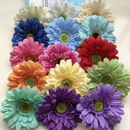 100 pièces soie marguerite fleurs artificielles pour Mariage décoration de la maison 13 cm chrysanthème Mariage Flores fleurs décoratives Plants178k
