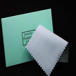 100 piezas de tela de pulido de limpieza de polaco plateado con paquete de tela de limpieza de plata