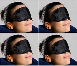 100 pièces masque de sommeil masque pour les yeux ombre couverture de sieste bandeau sommeil sommeil voyage repos mode noir entier Colors1745531