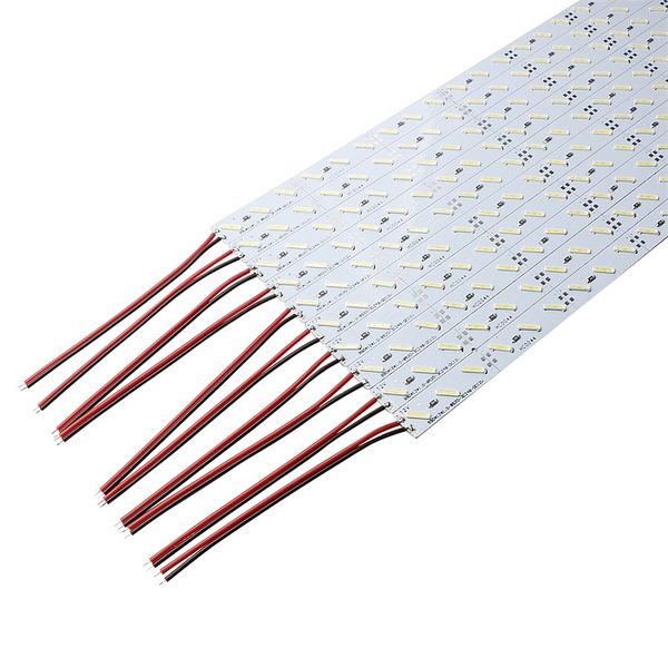 100 pièces SMD 8520 LED barre de bande dure rigide 100cm 1M 72leds profilé en aluminium Non étanche LED 12V pour bande de LED