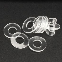 100 stcs zachte/ harde plastic PVC transparante isolerende isolatiegerichte pakkingring Spacer platte sluitring m1,6 m2 m2,5 m3 m4 m6 m8 m10 m12