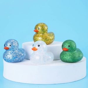 100 -stcs zachte rubberen eenden baby bad speelgoed float piepend geluid badend eend grappig zwemwater speelspel cadeau voor kinderen