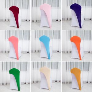 100 Uds. Capuchas de LICRA para sillas, gorro para silla, cubierta para silla de boda para decoración de eventos de boda SN6281