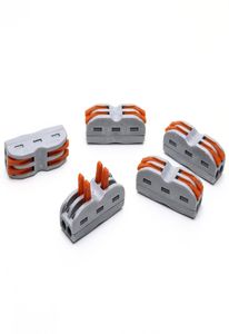 100 Uds SPL2 PCT212 222412 conector de cable de empuje 4 pines conector compacto Universal bloque de terminales gris 7038539