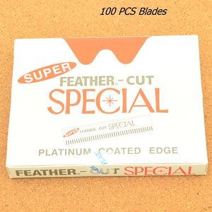 100 UNIDS Acero Inoxidable Afilado Barber Razor Blades Men Face Care Afeitar Razor Blades Mujeres Belleza Raspado Cuchillo de la Ceja Herramienta de maquillaje HD0001