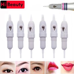 100 stcs gesteriliseerde 8 mm schroefgrijs tattoo cartridges tatto naalden voor lippen wenkbrauw eyeliner permanente make -up microblading 240416