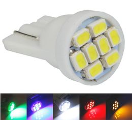 100 pièces T10 1206 3020 8SMD w5w 194 168 192 Auto voiture cale 8 LED SMD dégagement ampoule lampe style en gros blanc bleu red6200612