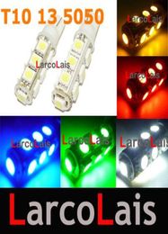 100 pièces T10 13 SMD 5050 3 puces LED ampoule 194 168 W5W 13LED lumières lampe 184 192 193 259 2804228171