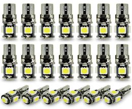 100PCS T10 licht CANBUS 5SMD 5050 SMD Fout Auto Lamp W5W 194 LED Lamp Auto Achter Wit Blauw geel Rood Kleur KAN BUS3610325
