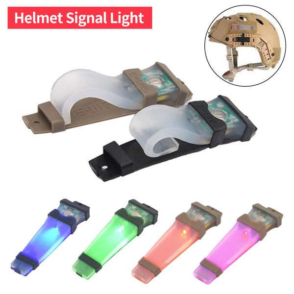 100pcs tactique FMA casque sécurité clignotant lumière survie signal lumineux lampe étanche équipement de plein air pour la chasse randonnée cyclisme