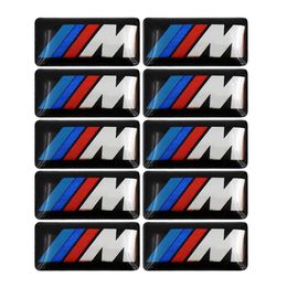 100 Uds Tec Sport Wheel Badge 3D emblema adhesivo calcomanías Logo para bmw M Series M1 M3 M5 M6 X1 X3 X5 X6 E34 E36 E6 pegatinas de estilo de coche