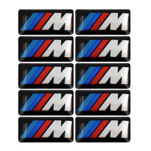 100 pcs Tec Sport Roue Badge 3D Emblème Autocollant Stickers Logo Pour BMW M Série M1 M3 M5 M6 X1 X3 X5 X6 E34 E36 E6 voiture style autocollants