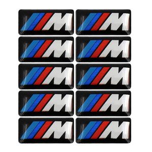 100 pcs Tec Sport Roue Badge 3D Emblème Autocollant Stickers Logo Pour BMW Série M M1 M3 M5 M6 X1 X3 X5 X6 E34 E36 E6 voiture style sticker229E