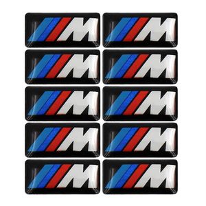 100 pcs Tec Sport Roue Badge 3D Emblème Autocollant Stickers Logo Pour BMW M Série M1 M3 M5 M6 X1 X3 X5 X6 E34 E36 E6 voiture style sticker292b