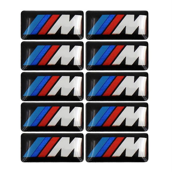 100 pcs Tec Sport Roue Badge 3D Emblème Autocollant Stickers Logo Pour BMW M Série M1 M3 M5 M6 X1 X3 X5 X6 E34 E36 E6 voiture style sticker229i