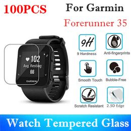 100 stks gehard glas voor Garmin Forerunner 35 Smart Watch Screen Protector F35 Beschermende vierkante film