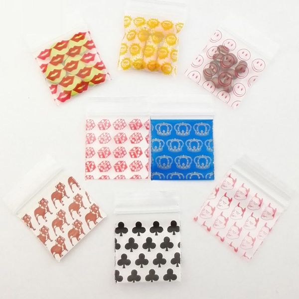 100pcs petits sacs en plastique transparents épais BaggiesSac de rangement en poly transparent refermable