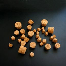 100pcs Top Dia 7,5 mm à 30 mm en bois de liège laboratoire tube bouchon bouillonnement bouillonnement bouteille de bouchons de bouchon de bouchon de bouchon de bouchons