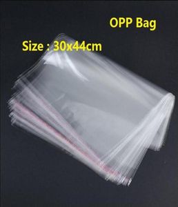 100 stcs transparant heldere grote plastic zak 30x44cm zelfklevende afdichting plastic plastic zak speelgoed kleding verpakking OPP261C5536735