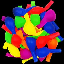 100 stcs transparante fluorescerende ballon 10 inch gemengde kleur gloed verjaardagsfeestje decoratie 240514