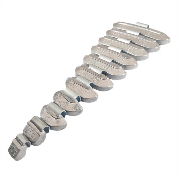 100pcs Trolley Lead Snap Hook Block Bloc de la voiture pneu de voiture dynamique Équilibrage en acier Rim Bloc contrepoids à knock-out de roue en aluminium