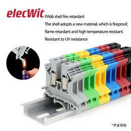 100pcs UK2.5 Cable Connecteur UK 2,5 Vis Terminale électrique 2,5 mm Connecteur électrique Terminal de rail DIN UK2.5b