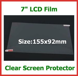 100 pièces universel 7 pouces LCD protecteur d'écran Film de protection pas plein écran taille 155x92mm pour GPS tablette PC Camera1862721