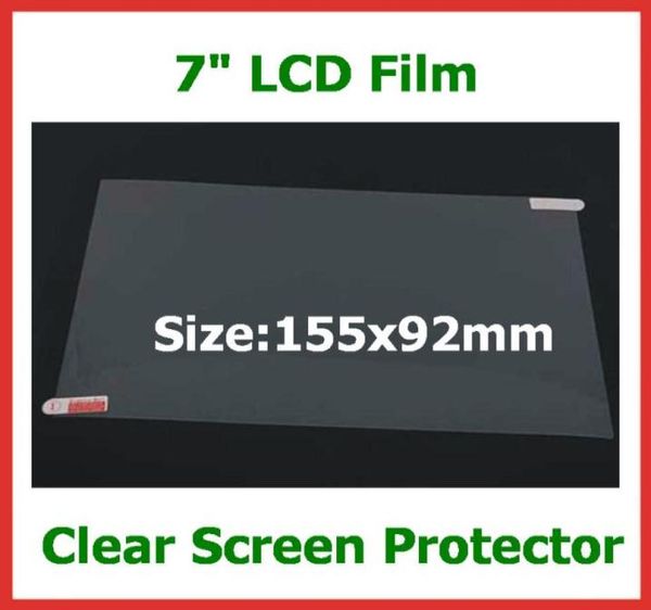 100 Uds. Protector de pantalla LCD Universal de 7 pulgadas película protectora no tamaño de pantalla completa 155x92mm para tableta GPS PC Camera3256762