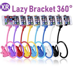 100Pcs Universal Cell Phone holder Flexible Long Arm lazy Phone Holder Clamp Bed Tablet Car Selfie Mount Bracket cheap for iPhone Samsung