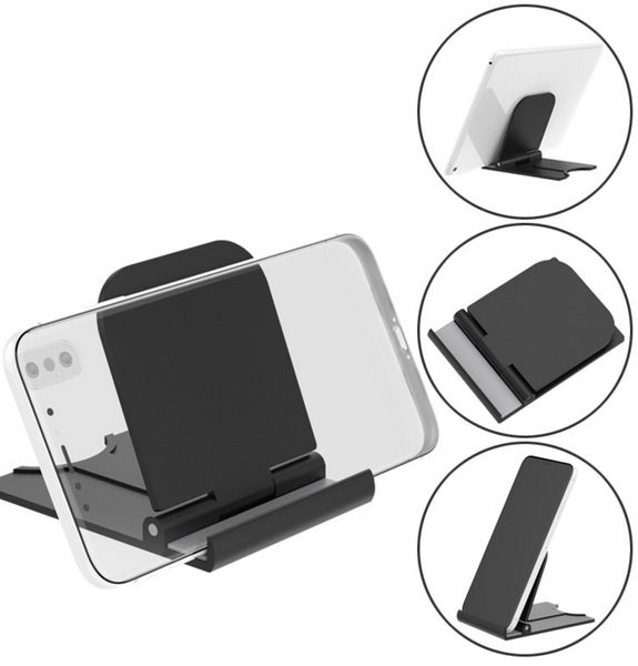 100 Uds. Mesa plegable Universal soporte para teléfono móvil soporte de plástico soporte de escritorio para su teléfono Smartphone soporte para tableta soporte para teléfono