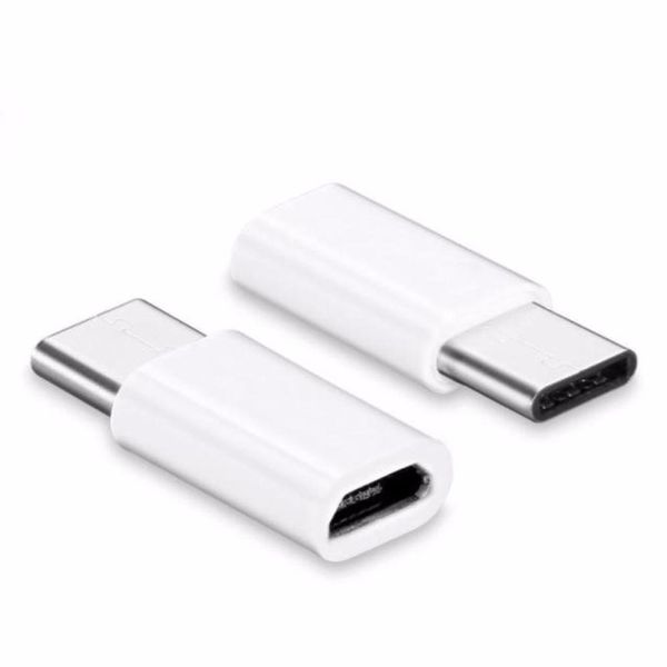 100pcs universel USB 3.1 type-c connecteur mâle vers micro USB femelle convertisseur USB-C adaptateur de données type C appareil noir