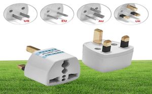 100 stks US EU AU Naar UK Stekkeradapter Amerikaanse Europese Euro Britse 3 Pin Travel Power Adapter Converter Socket Elektrische Outlet319W2141050