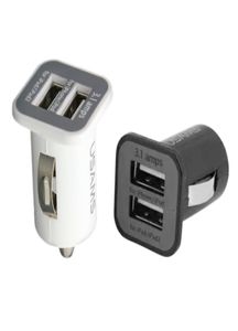 100pcs USAMS 31A Double USB Car 2 Port Chargeur 5V 3100mAh Adaptateur de chargeurs de voiture à double plug pour HTC3512076