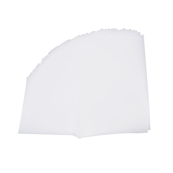 100pcs papier vélin de tracé de papier tracé trace trace papier blanc traduit de papier croquis pour marqueurs d'encre 16K