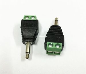 100 stcs video av balun 35 mm 2pole mono man tot AV schroef eindaansluiting 35 mm mannelijk 2 pin terminal blok plug connector2719531