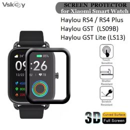 100 pcs horloges 3D Soft Screen Protector voor Xiaomi Haylou Rs4 Plus LS02 LS09B GST Lite LS13 Smart Watch Full Cover Protective Film