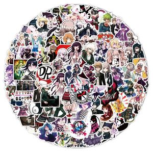 Juego de anime impermeable de 100 piezas Danguronpa Pathings Graffiti Patches Cartoon Comic Adventure Game Decals para motocicletas para motocicletas para equipaje