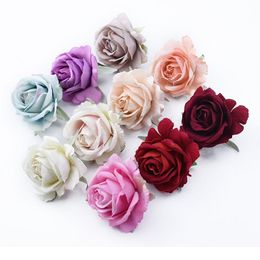 100 stcs bruiloft decoratieve bloemen kransen zijden rozen hoofd kunstmatige bloemen groothandel bruids accessoires klaring ho jllwku