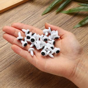 100pcs Blanc Blanc Black Plastic Safety Doll Eye 10/12/14/16/18 / 20 mm Toys Parts Animal Puppet Accessories Doll Eyes Craft